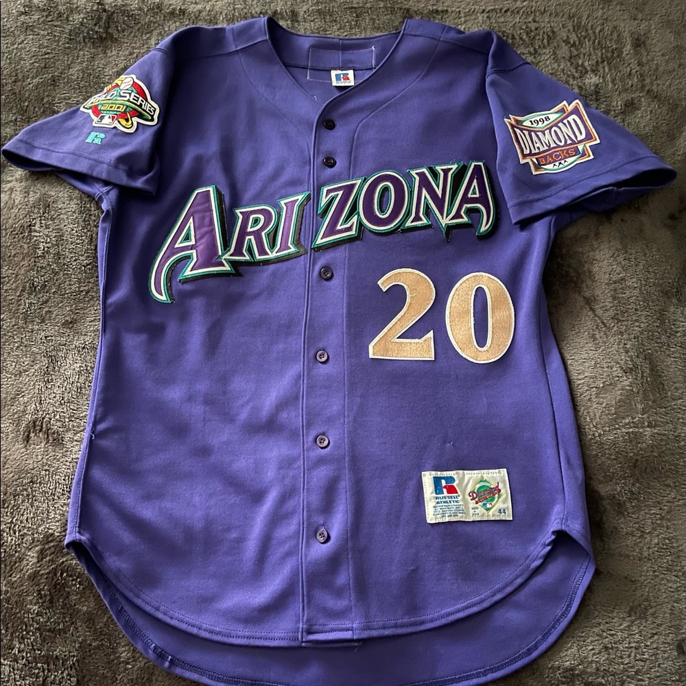 2001 Luis Gonzalez Arizona Diamondbacks Jersey 44